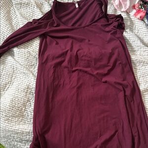 Burgundy Long Sleeve Dress size S